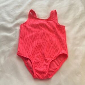 Cat & Jack Coral Textured Swimsuit
